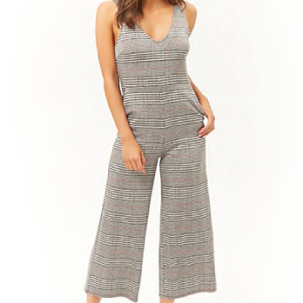 *NWT* Glen Plaid Wide Leg Jumpsuit